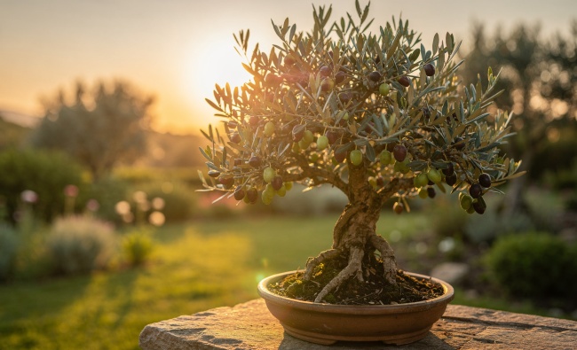 Drzewo oliwne jako bonsai - śródziemnomorska legenda w miniaturze